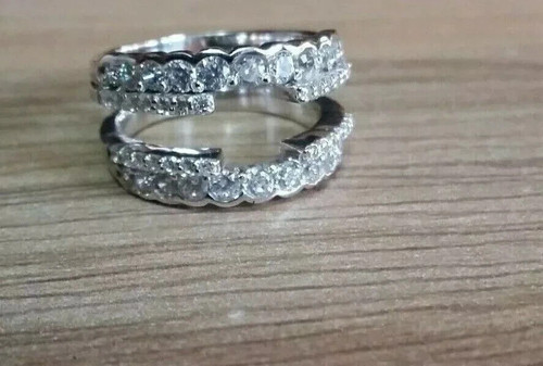 14k white gold plated 3ct - 14k,