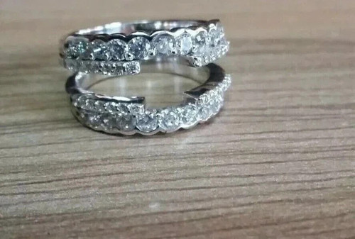 14k white gold plated 3ct - 14k,